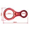 FregocS 8RING-BK Eight Ring Descender Descender, Convenient Set of 2,