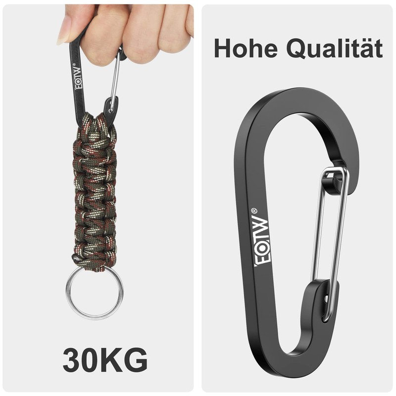 EOTW Paracord Keyring, Lobster Clasp Hook, D Ring Lanyard, Keyring