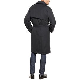 London Fog Men's Iconic Trench Coat, Charcoal, 46