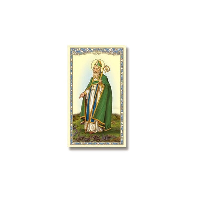 Saint Patrick Holy Card with Irish Blessing on The Back