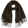 ONLY Women's Onlannali Woven Scarf CC Scarf, Dark grey blend