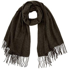 ONLY Women's Onlannali Woven Scarf CC Scarf, Dark grey blend