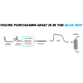 Exhaust Front Flex Pipe Compatible for 2008 Saturn Aura 3.6L | Stainless Steel | Northeastern Exhaust | Free Gaskets and Bolt Kit Included | Automotive Replacement Part | Direct-Fit