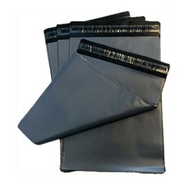 NN BARGAINS 10 Grey Mailing Bags 21x24 Inches – 100% Recycled Plastic, Waterproof & Tear-Resistant Self-Seal Poly Mailers – Envelope - Postal Bags for Secure Shipping – 21x24