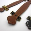 SuPVOX 2 Pcs Brown Leather Drawer Handles Vintage Suitcase Handles