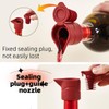 Silicone Wine Bottle Stopper With 3 in 1 Kechain Bottle