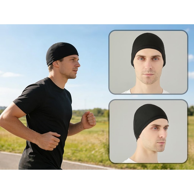 Abiyou 5 Pezzi Sottocasco Bici Estivo, Cappelli da Ciclismo Estivo,