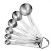 HEXPAN Heavy Duty 304 Metal Stainless Steel Measuring Cups &