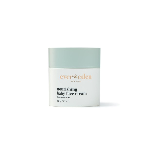 Evereden Nourishing Baby Face Cream 1.7 oz | Fragrance Free Baby Face Lotion | Clean Baby Skin Care | Non-Toxic & Plant-Derived Ingredients