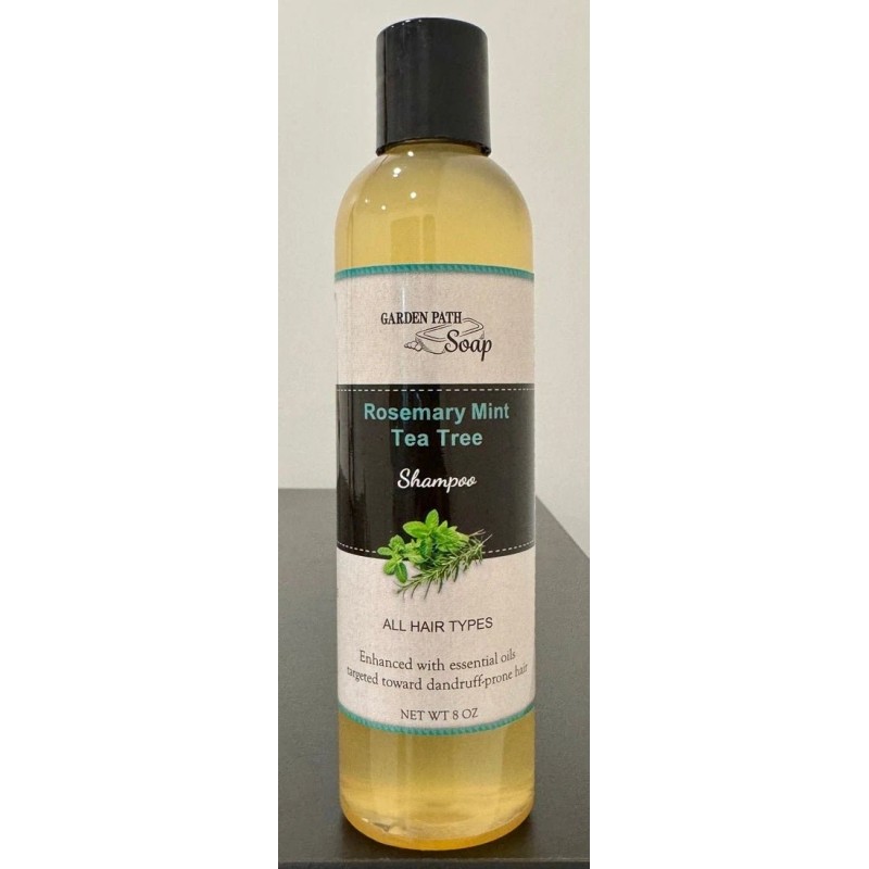 Garden Path Soaps ROSEMARY MINT TEA TREE LIQUID SHAMPOO -