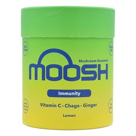 Moosh Mushroom Gummies 3000mg - 60 Gummies (Reishi, Lions Mane, Chaga, Coryceps) Sugar Free, 100% Vegan (Immunity (Chaga))