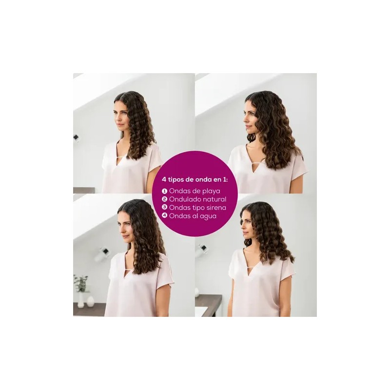 Ondulador Cabello Con Recubrimiento De Cerámica Ht65 Beurer Color Rosa