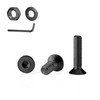 GOHODOMINO M6×16mm Flat Head Socket Cap Screws, Nuts, Flat Washers,