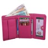 Women's RFID Small Purse, Genuine Soft Leather Wallet with Coin