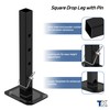 TOWKING 8000 lbs Square Drop Leg with Pin, Black