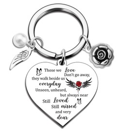 VMHEFAV Sympathy Gifts For Loss Of Loved One Memorial Keychain Gifts for Loss of Mom Dad Best Bereavement Gift Condolence Sympathy Gift Baskets In Memory Of Loved One Grief Funeral Present For Women
