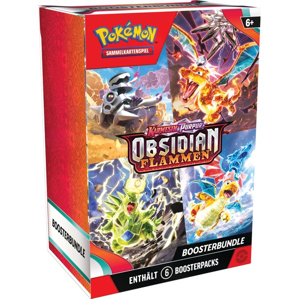 Pokémon - Trading Card Game: Crimson & Purple Booster Bundle - Obsidian Flames (6 Booster Packs)