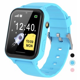 AYATAHA® Kids Wristwatch, Smart Watch, for Kids, Selfie Camera, Photo, Games, Music Playback, Cute Alarm Clock, Alarm, Pedometer, Calories, Recording, Children's Day, Kindergarten, School Entrance