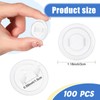 Thyle 100 Pcs Clear Outlet Covers Bulk Child Baby Proofing
