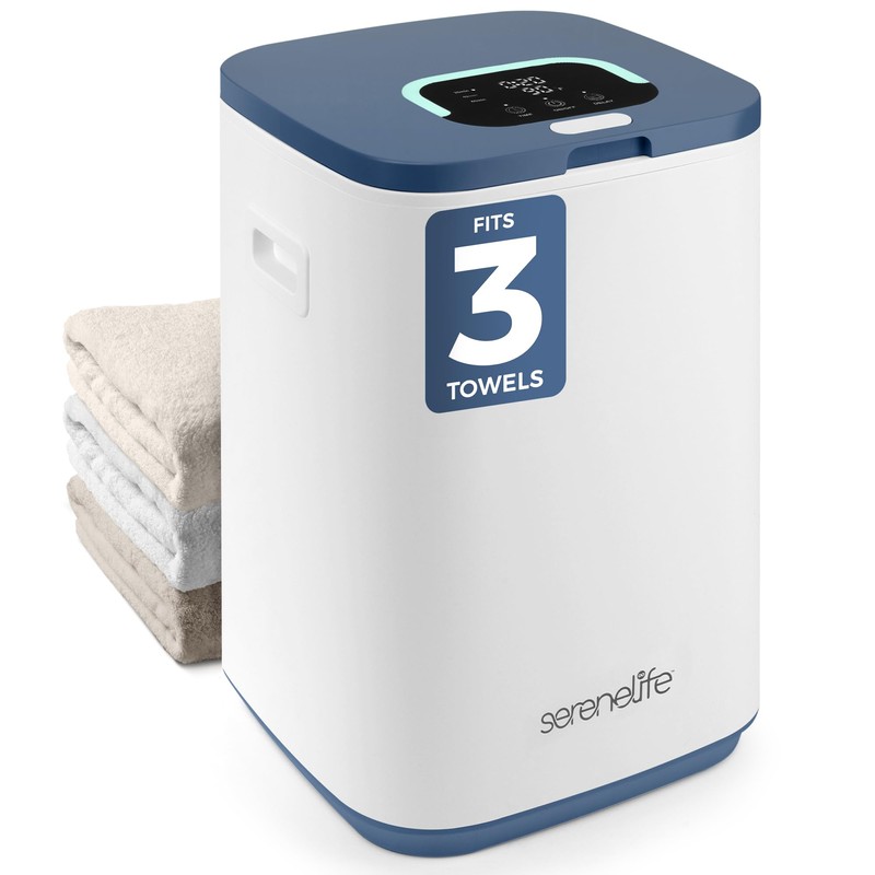 SereneLife Towel Warmer Bucket - Compact 23L Bathroom Towel Heater