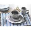 MOROCCAN GREY 16 PIECE DINNERWARE SET