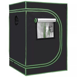 SEGAWE 24""x24""x36" Indoor Hydroponic Grow Tent with Observation Window and Floor Tray