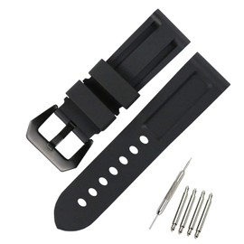 KHZBS - Correa de reloj de goma para hombre, 24 mm, para Panerai PAM441, 111, PAM00112, 384, 1312, correa de reloj deportivo