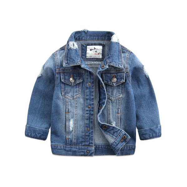 Abolai Baby Boys' Basic Denim Jacket Button Down Jeans Jacket