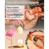 CODOGOY Fragrance Candle Warmer Flamingo Lamp with Timer, Dimmable, Halogen,