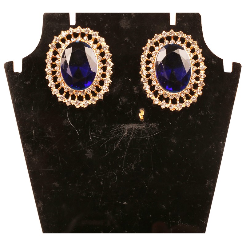 Touchstone Pendientes de diseño indio Bollywood artístico de gran tamaño,