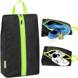 Smell Proof Shoe Cleat Bag for Travel Men - Odor-Absorbing Lightweight Water-Resistant Golf Soccer Shoe Storage Organizer with Active Carbon Fabric for Gym Sports Travel Work