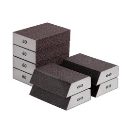 Bates- Sanding Sponge, 8 pcs, 60 Grit, Washable and Reusable, Sandpaper Block, Sanding Blocks for Wood, Sanding Pad, Drywall Sanding Block, Drywall Sanding Sponge