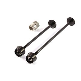 Pitlock Set 03 for Front and Rear Wheel Black