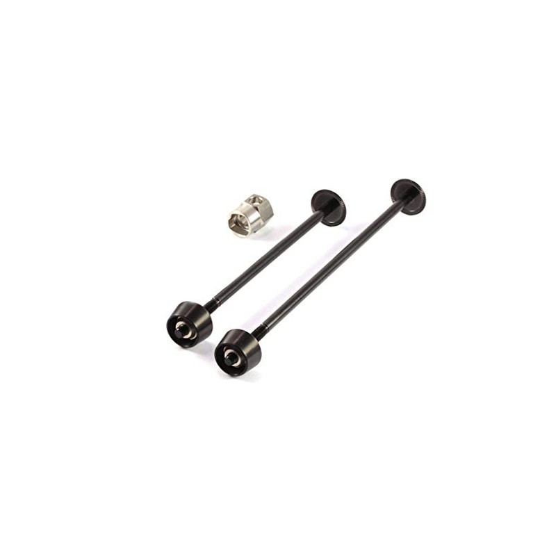 Pitlock Set 03 for Front and Rear Wheel Black