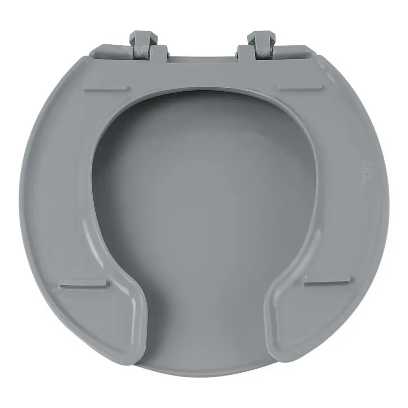 Asiento Con Tapa Redondo Gris Para Wc Exel Premium 92