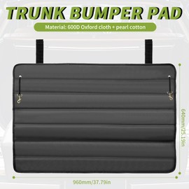 Widened Car Boot Sill Protector, 96 x 64 cm, Foldable Bumper Protection, Dog Boot Protector, Protects Cars, SUVs and Vans from Scratches by Dogs and Heavy Loads such as Wheelchairs