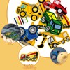 LESONWO 9PCS Kids Construction Vehicles Iron on Sew on Patches,