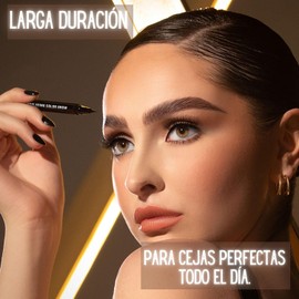 GOC MAKEUP Microblading Color Brow Lapiz de cejas Delineador de cejas Efecto natural y larga duración Alta precisión Color Dark Modelo GCEG03