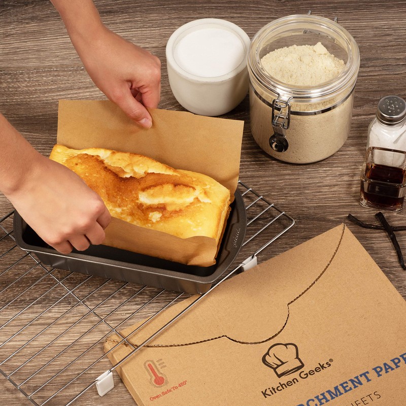 Parchment Paper Baking Sheets Unbleached Non-Stick Precut 12x16 Inches Will
