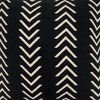 SARO LIFESTYLE Chevron Design Pillow Cover, Black, 18"