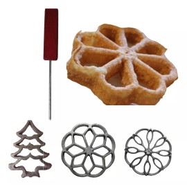 Rey de las buluelas Moldes Para Buñuelos De Viento, Buñuelera De Temporada 3pzs