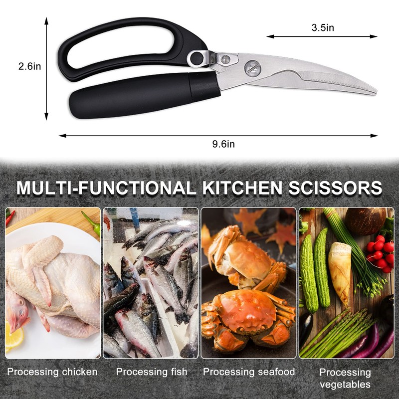 ATB Kitchen Scissor Heavy Duty Kitchen Shears with Protective Sheath