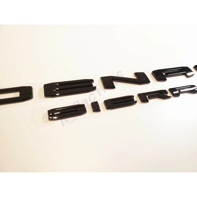 GMC 2PCS Gloss Black DENALI Sierra Emblems Letters Fit GMC
