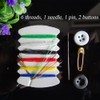 50 Sets Travel Sewing Kits with Needles Threads Buttons Pins