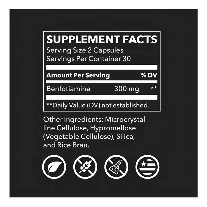 Lifeseasons Benfotiamina B1 Liposoluble 60 Caps Sin Sabor
