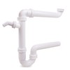 VIOKS Pipe Odour Trap 1 1/2 Inch Space-Saving Siphon with