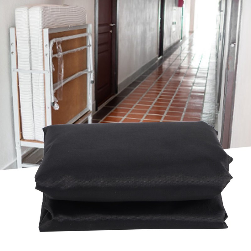 Black Portable Folding Bed Cover Furniture Dust Proof Protective Cover