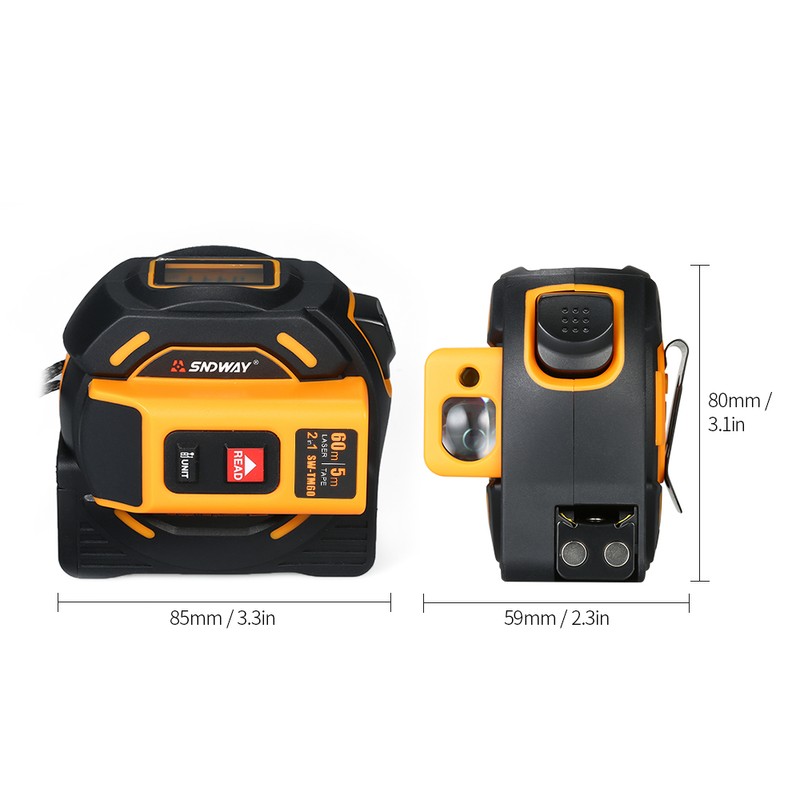 SNDWAY Digital Laser Distance Meter Rangefinder Handheld Infrared Range Finder