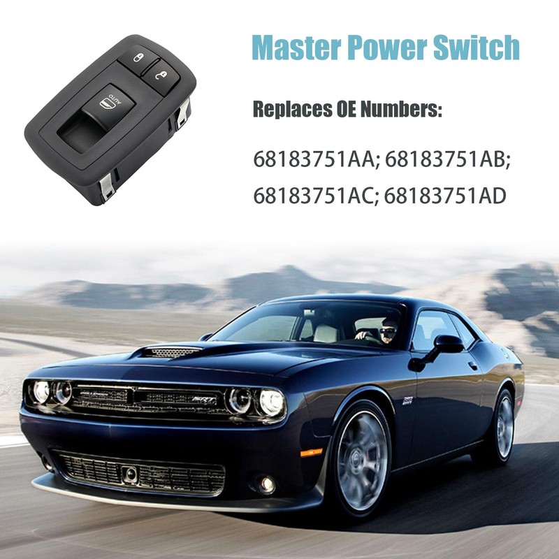 Power Window Switch Front Right Passenger Side Compatible with Dodge