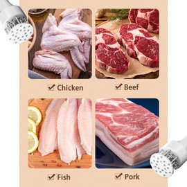 1 PCS Sharp Steak Tenderiser,Meat Tenderiser Needle,Tenderizer Tool,White.
